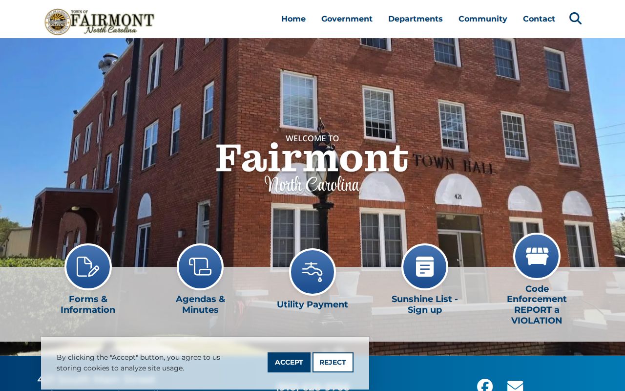 Fairmont court record local orientation at Town Hall Court Room location