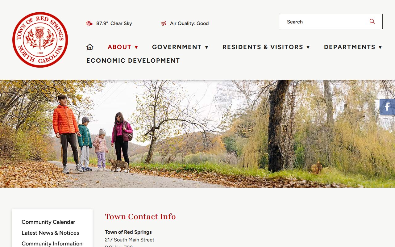 Red Springs court docket search Town Hall municipal contact